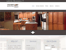 Tablet Screenshot of cramersinstallations.com